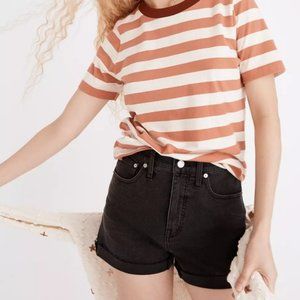 Madewell High Rise Jean Shorts In Lunar Wash 24